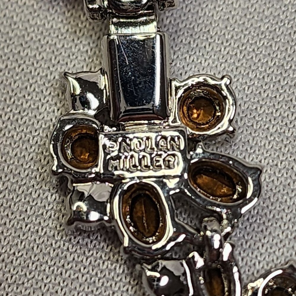 Nolan Miller Multi-Color Floral Crystal and Silver Necklace - Picture 13 of 13
